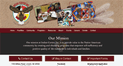 Desktop Screenshot of indiancenterinc.org